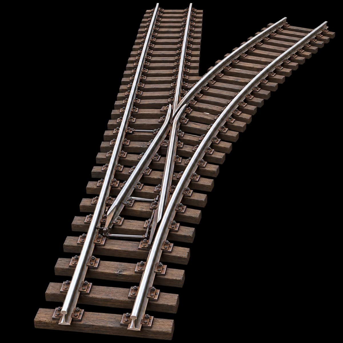 Стрелочный перевод типа Р65 марки 1/7. Проект ЛПТП.665121.103